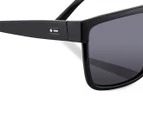 Dot Dash Men's Shabazz Sunglasses - Black Gloss Grey