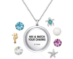 Mestige Moments Under The Sea Charm Necklace - Silver