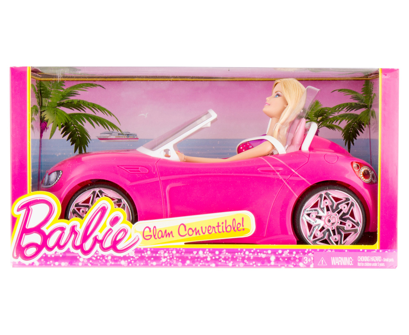 Barbie Glam Convertible And Doll Pink Au 