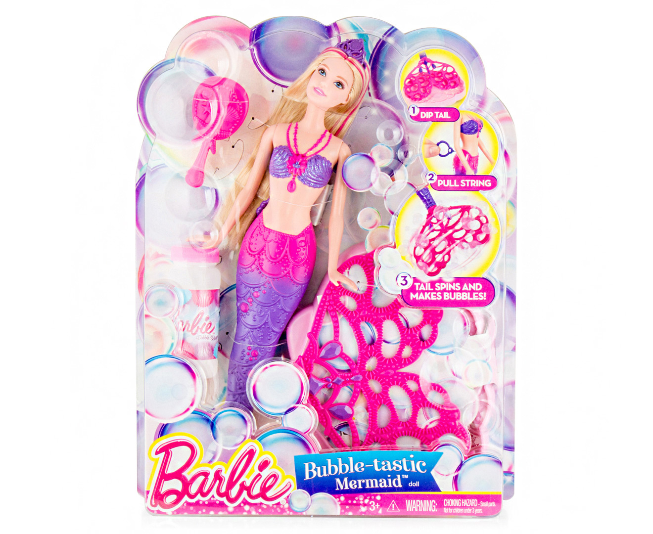 Barbie bubble 2024 tastic mermaid doll