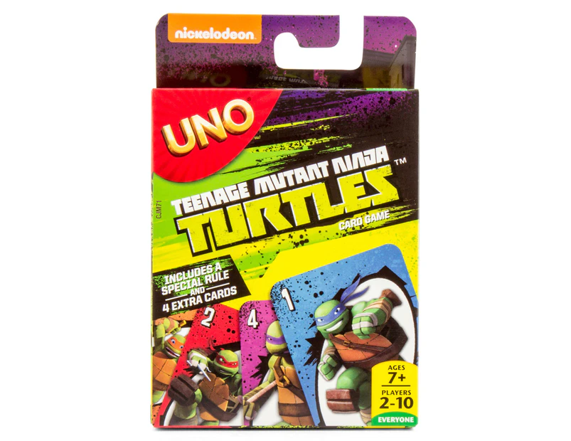 UNO Teenage Munant Ninja Turtles Card Game