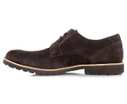 Rockport Men's Ledge Hill Plain Toe Shoe - Dark Chocolate Suede