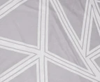 Gioia Casa Space 100% Cotton Reversible Quilt Cover Set - Grey/Peach