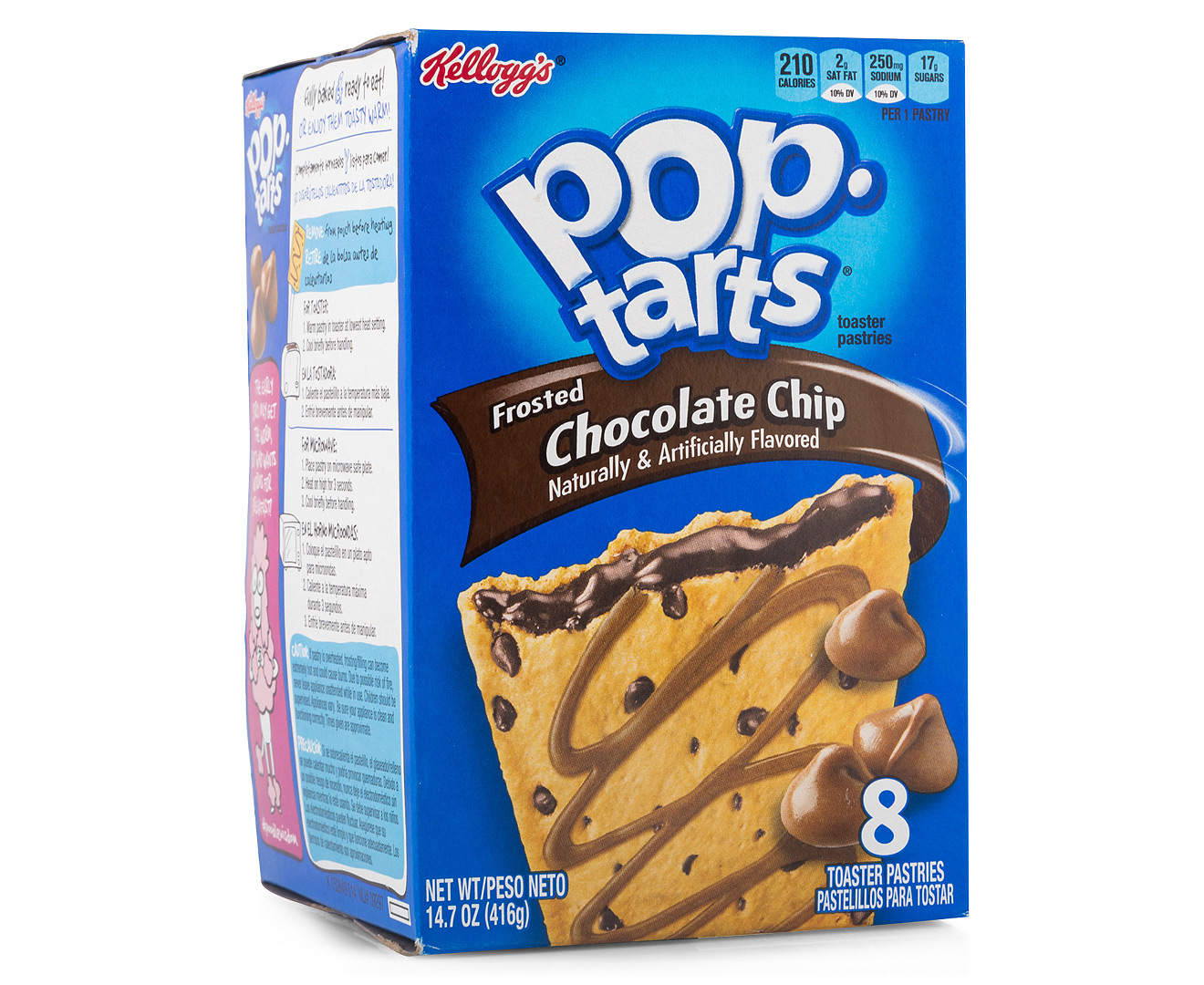 2 x Kellogg's Pop-Tarts Frosted Chocolate Chip 416g | GroceryRun.com.au