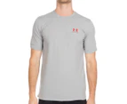 Under Armour Men's Charged Cotton Sportstyle Tee - True Grey Heather