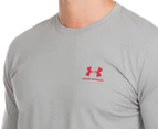 Under Armour Men's Charged Cotton Sportstyle Tee - True Grey Heather