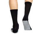 Polo Ralph Lauren Men's Size US 10-13 Rib Top Socks 3-Pack - Black/Grey