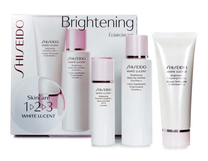 Gutter lidenskab vegne Shiseido 3-Piece White Lucent Brightening Skincare Set | Catch.com.au