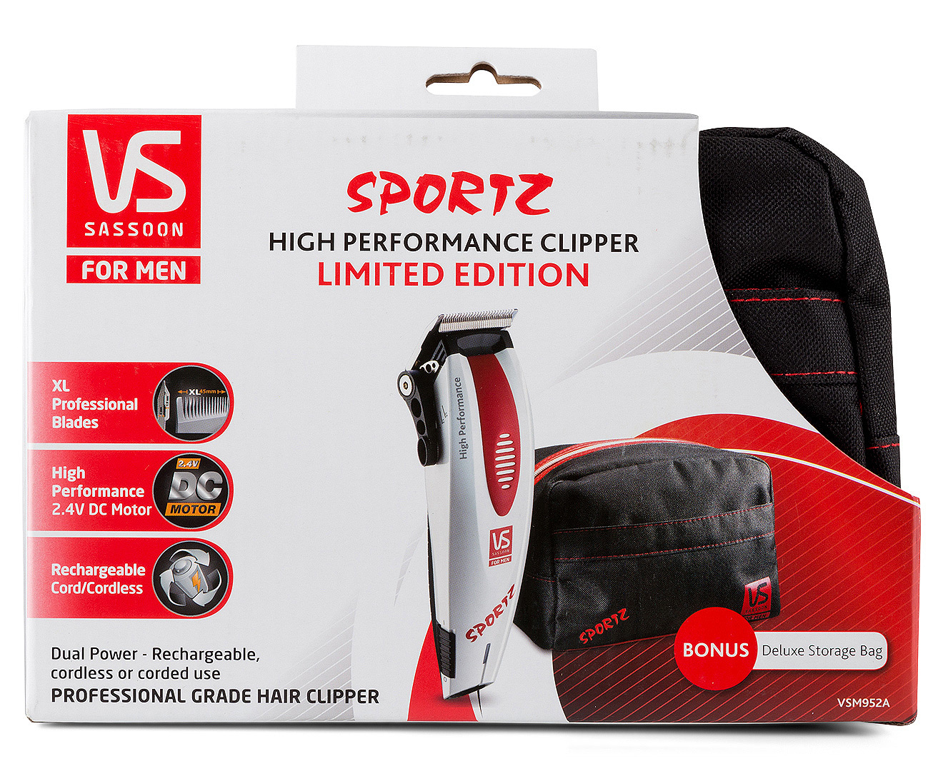 Vs Sassoon Sportz High Performance Clipper Pack Catch Com Au