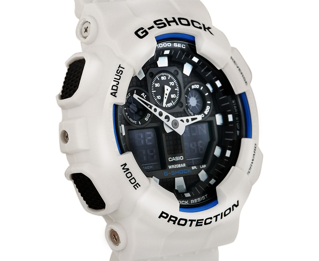 Casio G-Shock Men's 52mm GA100B-7A Watch - White | Catch.co.nz