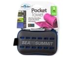 Sea to Summit Small Pocket Microfibre Towel - Cobalt Blue 1