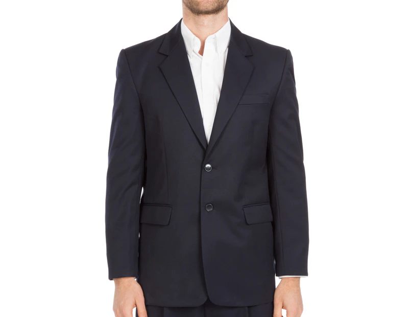 Totally Corporate Men's Single Breasted Jacket - Navy