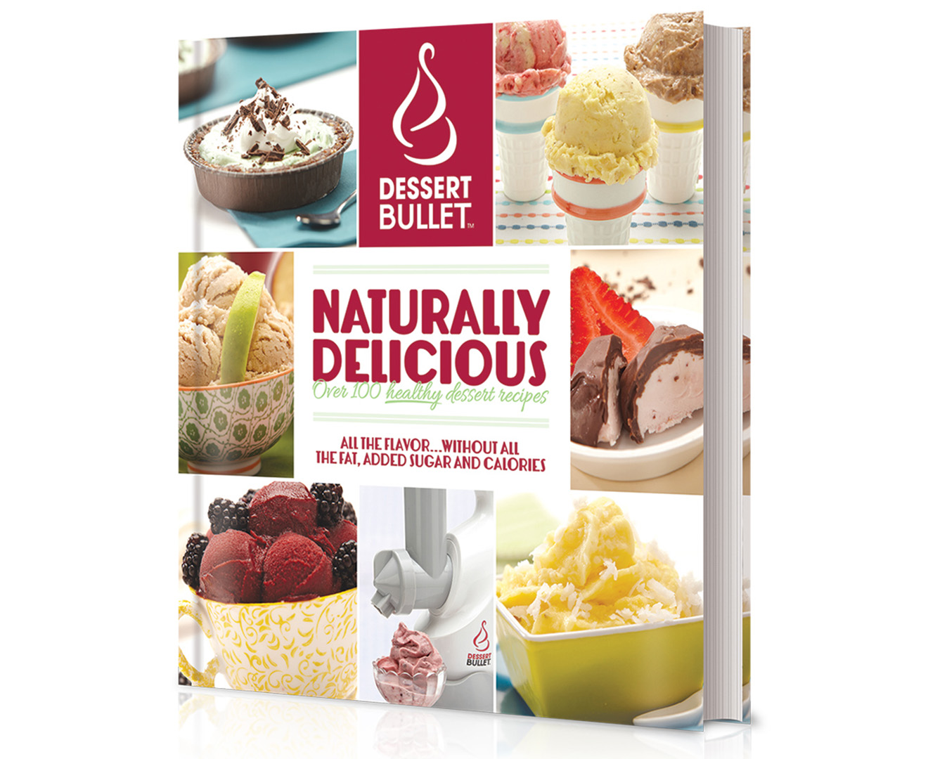 Magic Bullet® Dessert Bullet™ + Naturally Delicious Recipe Book - White/Grey | Mumgo.com.au