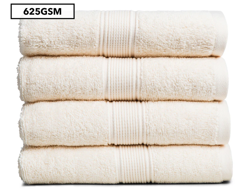 Luxury Living 40x60cm Hand Towel 4-Pack - Ivory