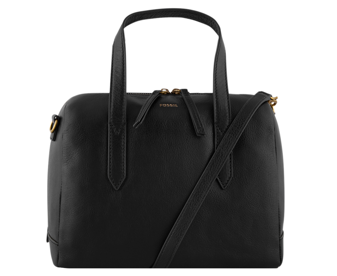 Fossil Women's Leather Sydney Satchel - Black 