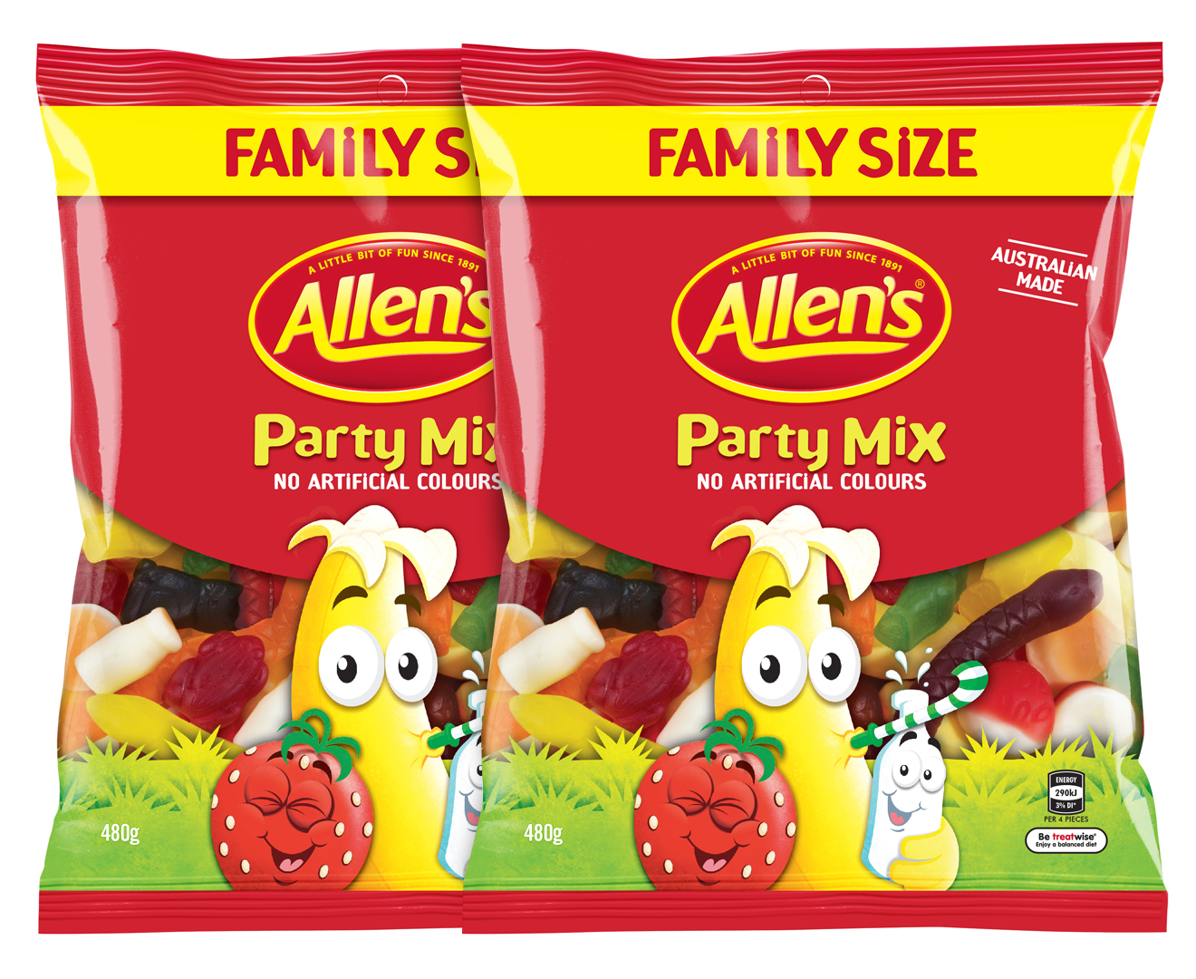 2 x Allen's Party Mix Family Size 480g | Great daily deals at Australia ...