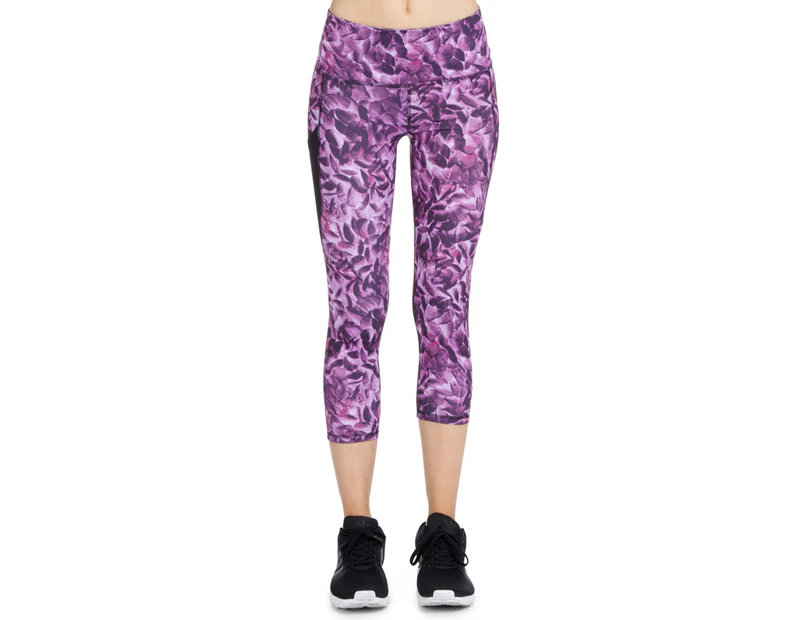 Champion Women's 6.2 Capri Tight - Abstract Lilac Floral