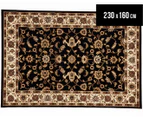 Traditional Morocco 230x160cm Rug - Black/Ivory