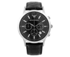 Emporio Armani Classic Leather Watch - Black