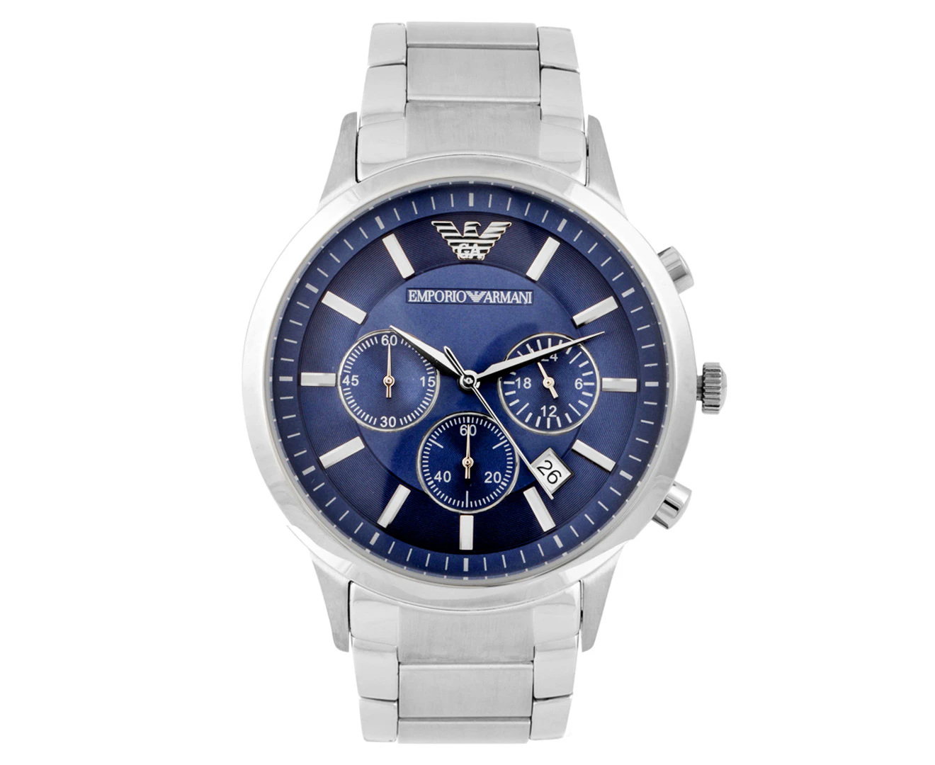 Emporio Armani Chronograph Watch - Blue/Silver