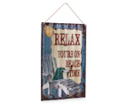 Relax 40x60cm Metal Wave Wall Hanging