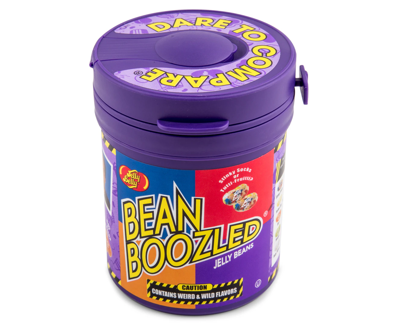 Jelly Belly Bean Boozled Dare to Compare Dispenser Tub Can 99g