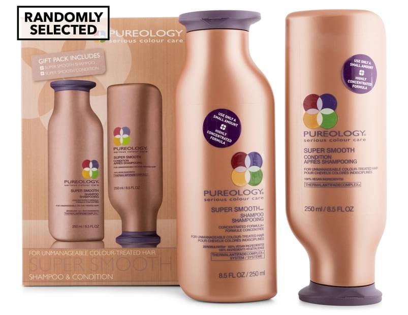 Pureology Super Smooth Shampoo & Conditioner 250mL 2pk | Www.catch.com.au