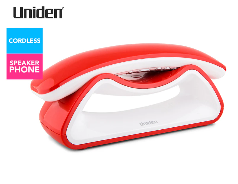 Uniden Retro Style Digital Cordless Phone - Red