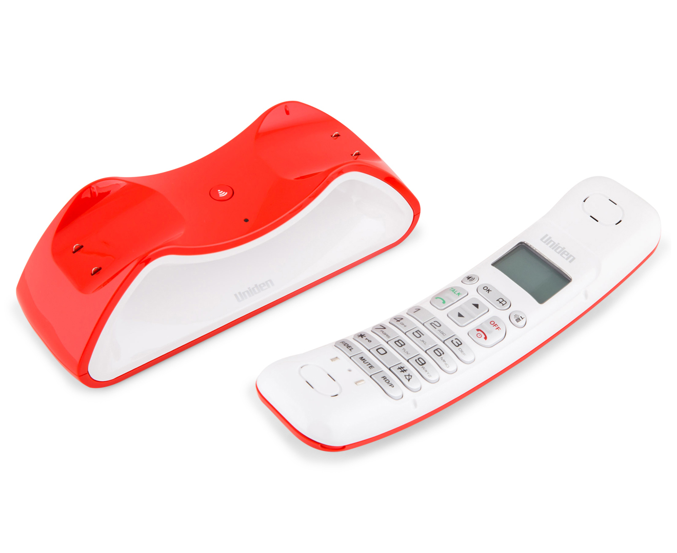 Uniden Retro Style Digital Cordless Phone - Red | Catch.com.au