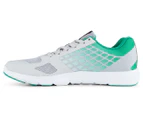 Reebok Women's Quantum Leap Shoe - Steel/Green/White