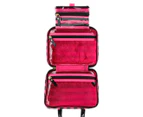 Victoria's Secret Small Hanging Weekender Bag - Pink/Black Stripe