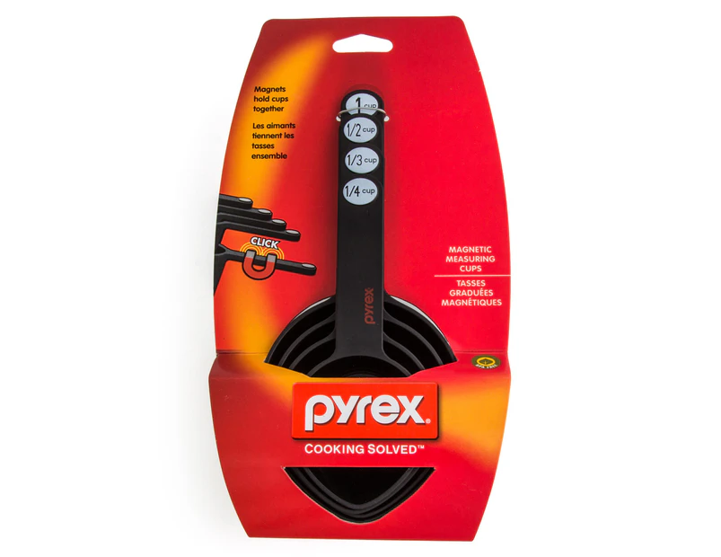 Pyrex Magnetic Measuring Cups - Black