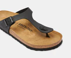 Birkenstock Unisex Gizeh Regular Fit Sandals - Black