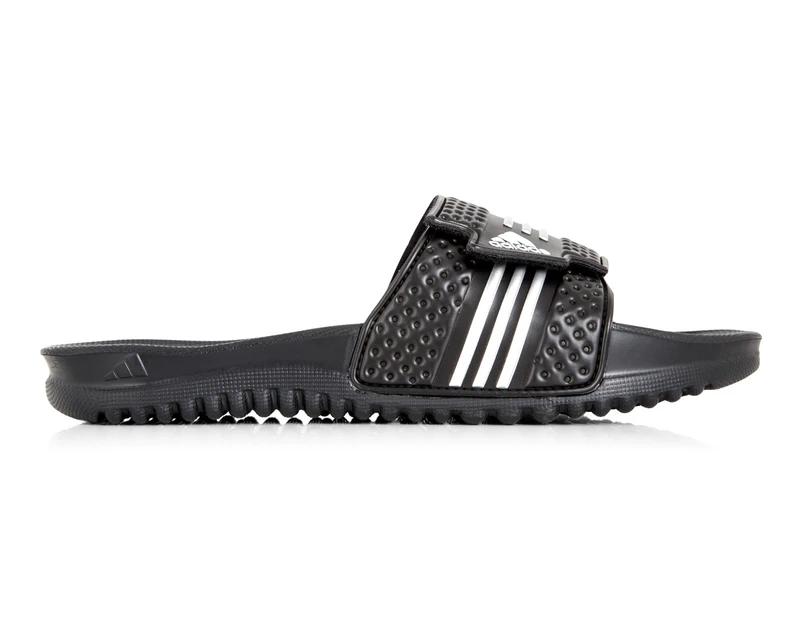 Adidas Men's Melawar Slides - Black/Silver