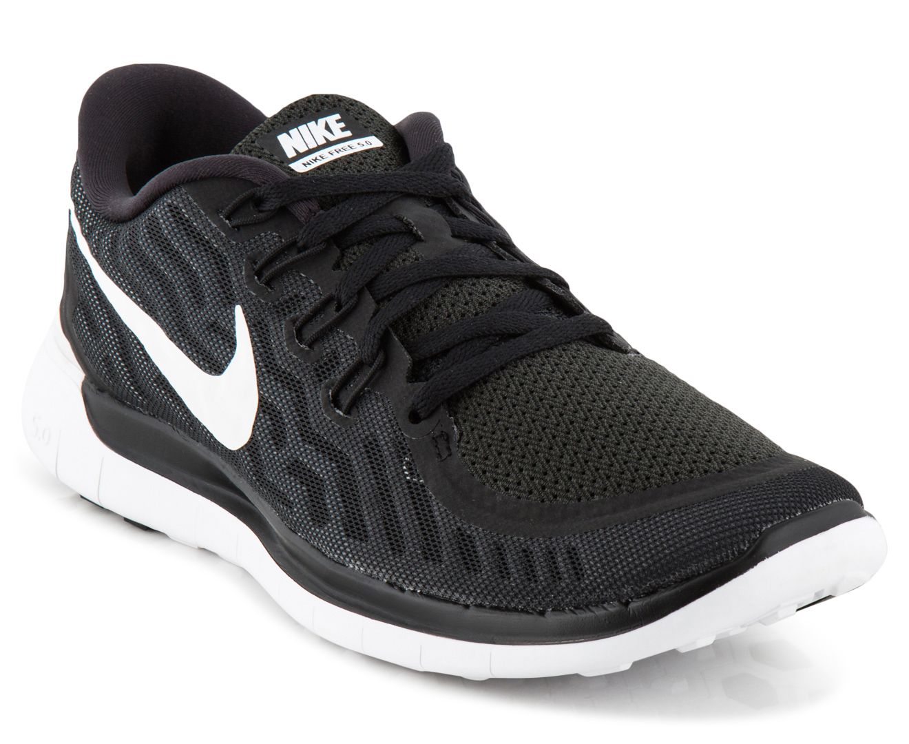 Nike Women's Free 5.0 Shoe - Black/White/Dark Grey | Great daily deals ...