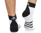 Adidas Men's Climalite 3S Thin Ankle Sock 3-Pack - White/Black