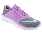 Nike Women's FS Lite Run 3 Shoe - Cool Grey/Copa Blue/Fuchsia Glow