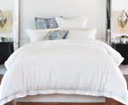 Sheridan Connolly King Single Bed Tailored Quilt Cover - Snow