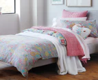 Sheridan Kids Beth Single Quilt Cover Set - Coral