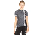 Women's 2XU Sublimated Cycle Jersey - Black/Charcoal