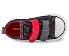 Converse Toddler Chuck Taylor All Star Strap Sneaker - Black/Casino Red