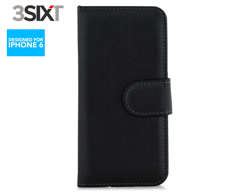 3SIXT iPhone 6 Book Wallet - Black