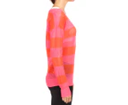 Lorna Jane Women's Willow Long Sleeve Mesh Knit - Funky Pink/Fluro Orange