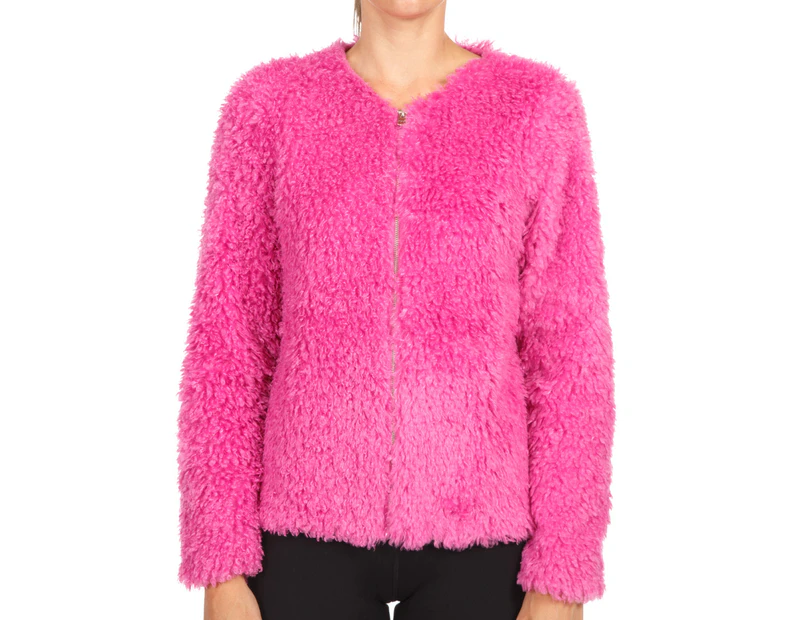 Lorna Jane Women's Wildcard Zip Through Jacket - Hyper Pink