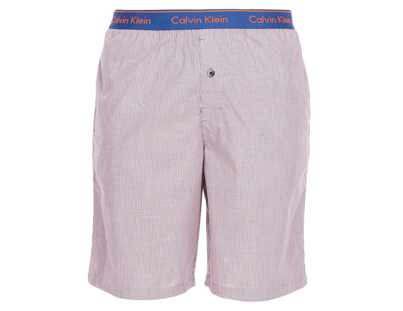 Calvin Klein Men's Long Woven PJ Short - Sunset Stripe