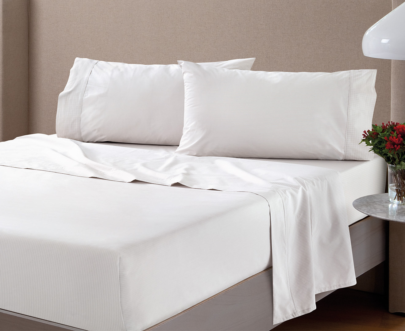 Sheridan Caffery Queen Bed Sheet Set - Snow | Catch.com.au