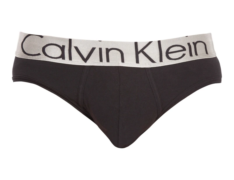 Calvin Klein Men's Steel Cotton Hip Brief - Black