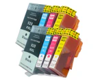 Compatible Pro Colour 920XL Inkjet Cartridge For HP Printers - Assorted 8-Pack
