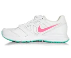 Nike Women's Downshifter 6 Leather Shoe - White/Pink/Mint
