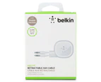 Belkin Retractable AUX Audio Cable - White